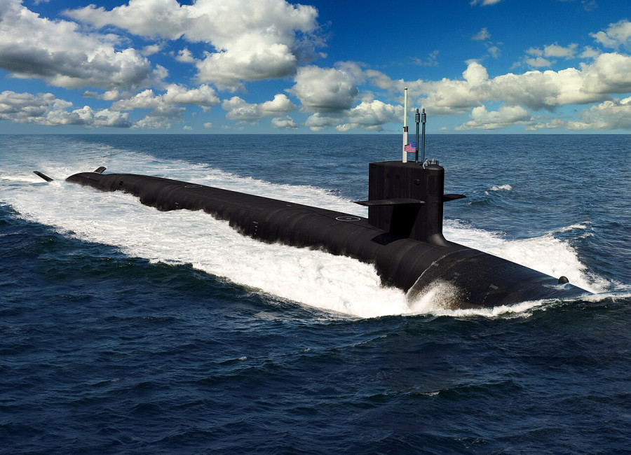 Aspecto del futuro submarino Columbia. Imagen. US Navy