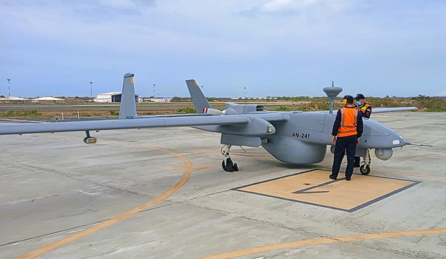 UAV HERON. Foto ecuador military