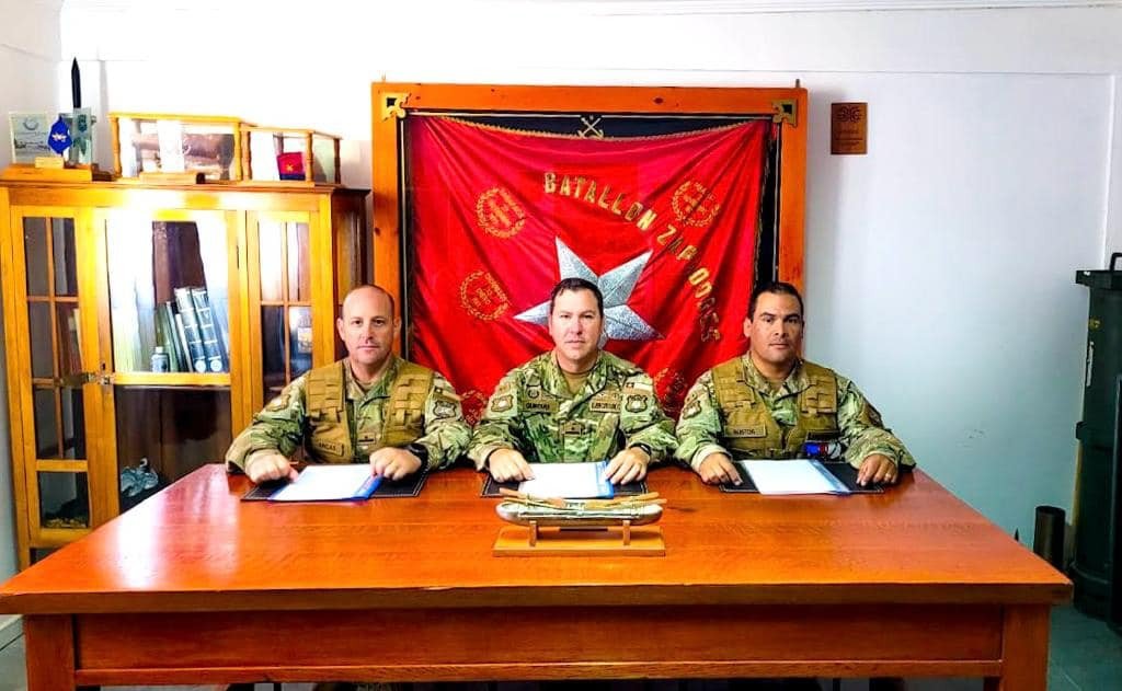 Cambio de mando en la Compau00f1u00eda de Ingenieros Mecanizada Nu00b09 Zapadores Firma 1 Brigada Acorazada Coraceros del Eju00e9rcito de Chile 004
