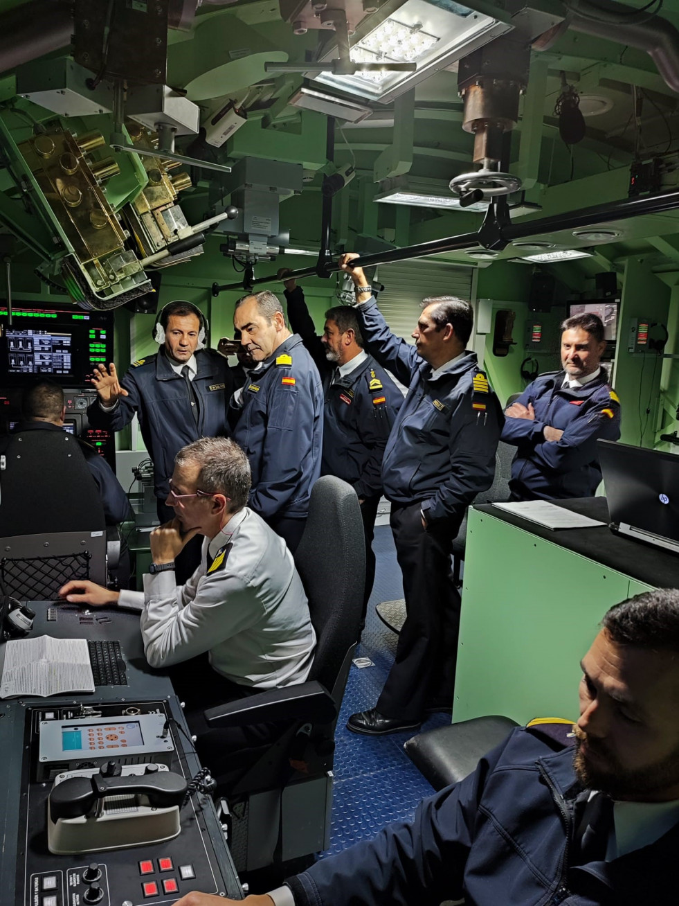Pruebas con los simuladores del submarino S 80