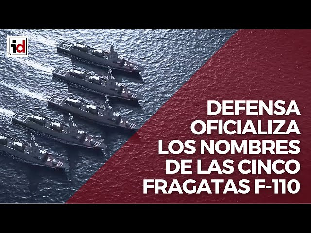 El Ministerio de Defensa oficializa los nombres de las cinco fragatas F 110