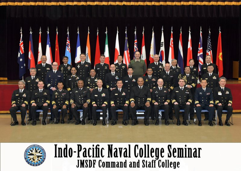 Representantes del Seminario de Academias Navales del Indo Pacu00edfico Firma Fuerza Maru00edtima de Autodefensa del Japu00f3n