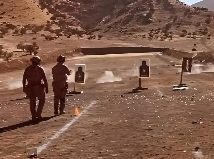 Operadores de FFEE en poligono de tiro de la BOE Lautaro durante el ejecicio JCET Firma Comando de Operaciones Especiales del Ejército de Chile