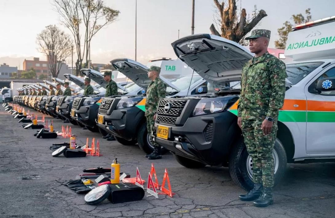 Ambulancias Ejercito 2. Foto Ejercito Colombiano