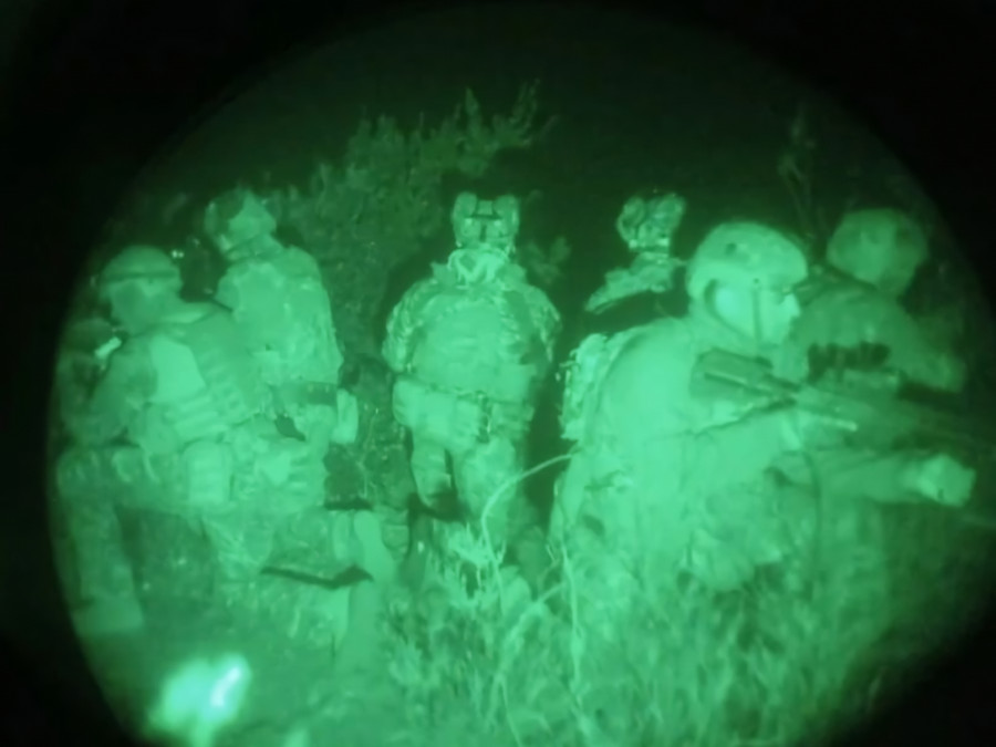 Período de entrenamiento en técnicas de combate nocturno Firma Destacamento de Montaña N°17 Los Ángeles del Ejército de Chile