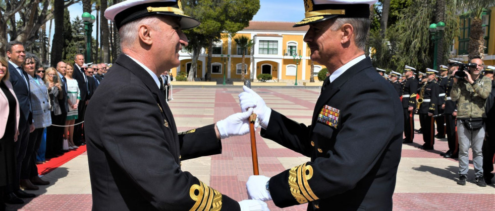 El vicealmirante Cuerda toma posesión como nuevo almirante jefe del Arsenal de Cartagena