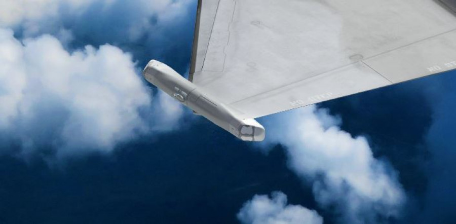 Equipo de guerra electrónica Arexis montado en un avion de combate. Imagen. Saab