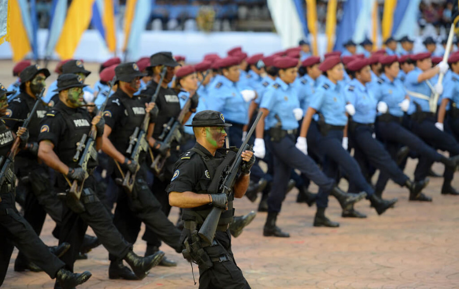 Integrantes de la Policía Nacional de Nicaragua