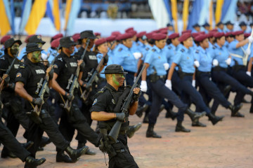 Integrantes de la Policía Nacional de Nicaragua
