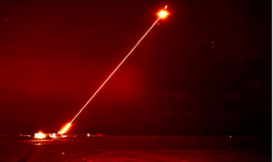 Ensayo real del arma láser Dragonfire de MBDA, QinetiQ y Leoanrdo. Foto. Ministerio de Defensa de Reino Unido