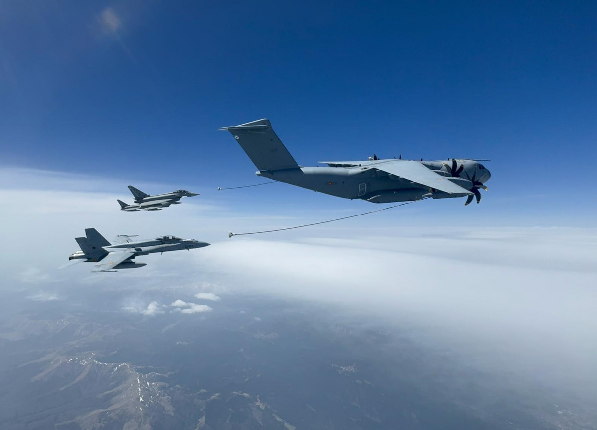 Ejercicio de Eurofighter y F18 en el flanco este I