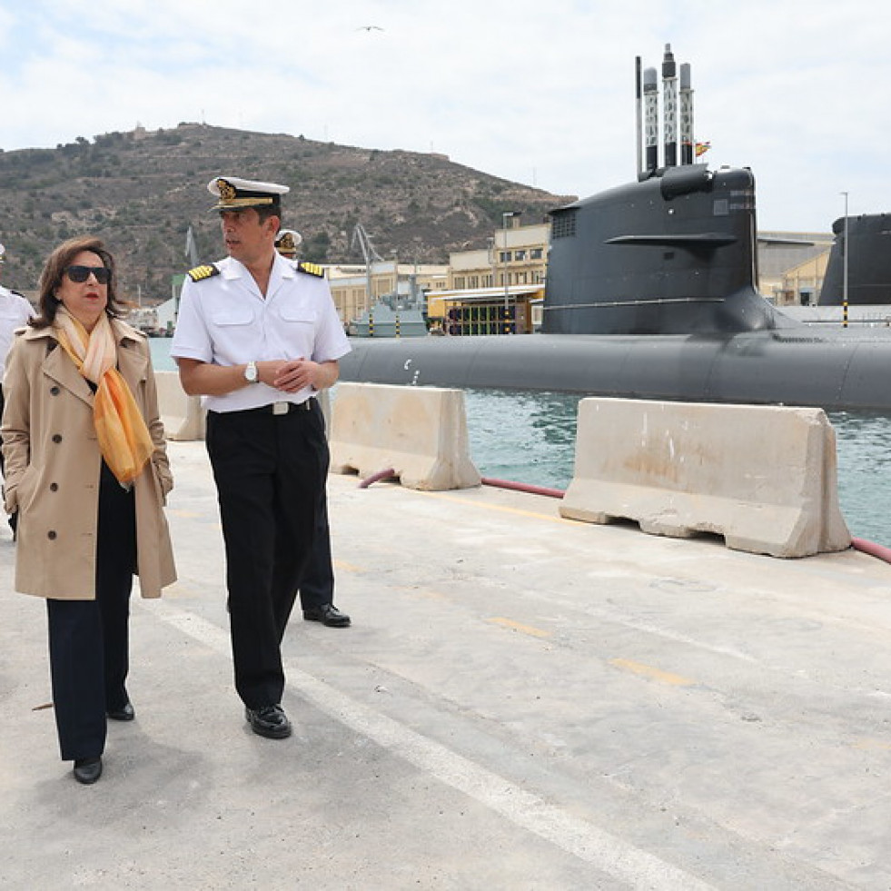 Visita de Robles al Arsenal de Cartagena