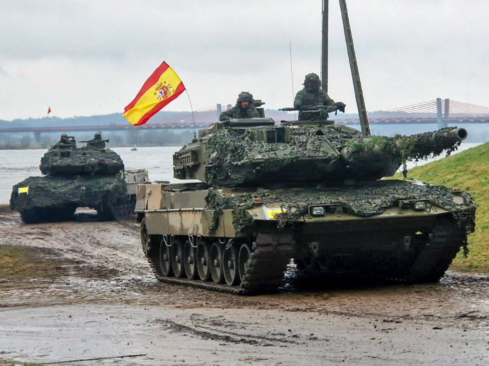 Leopardo 2E en un reciente ejercicio en Polonia