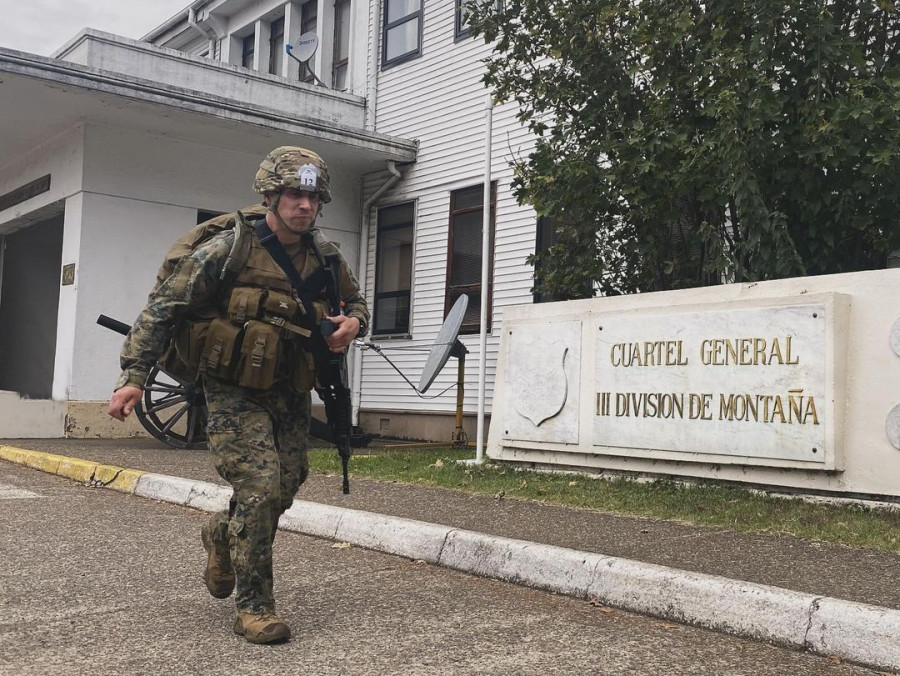 Montañés en el proceso de selección de los integrantes del equipo que asistirá a la Competencia de Patrullas de Infantería 2024 Firma III División de Montaña del Ejército de Chile