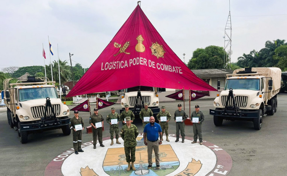 Curso Navistar. Foto Ejercito ecuador