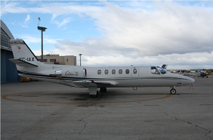 Avion Cessna Citation II de la Policia Nacional