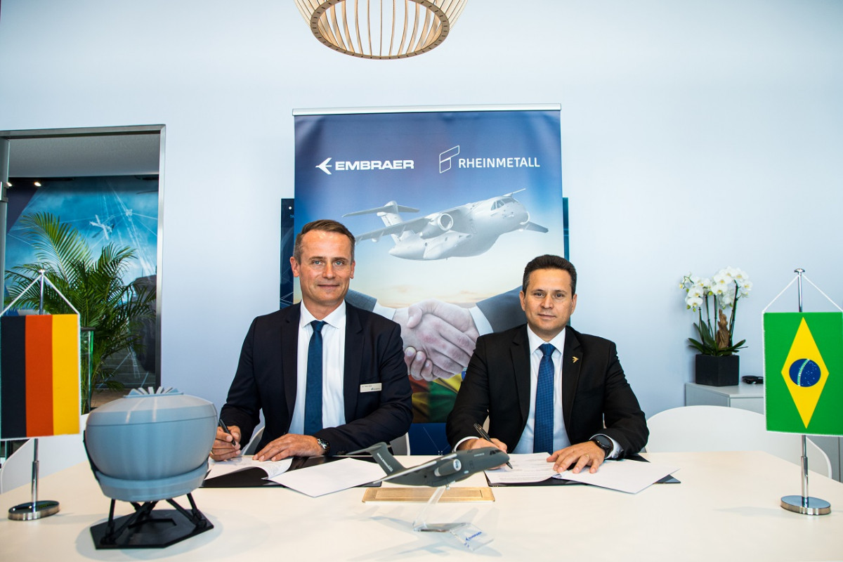 Embraer e a Rheinmetall avaliam novo Centro de Treinamento do C 390 na Europa 1