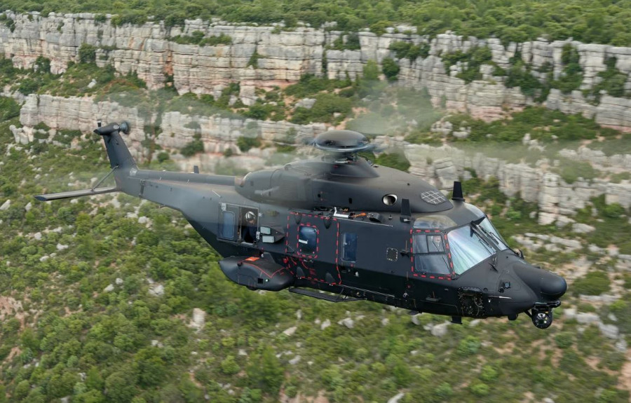 Helicóptero NH90 Standard 2 en uno de sus primeros vuelos. Foto. Airbus Helicopters