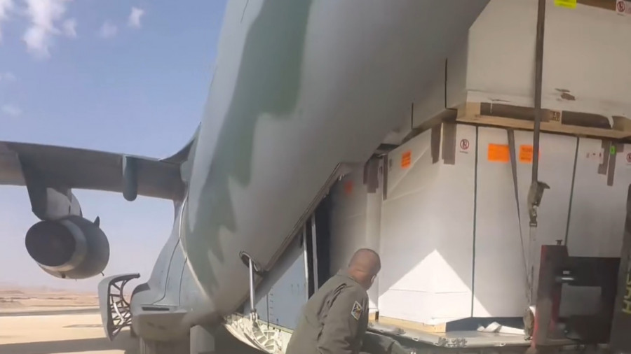 Recepción del sistema de armas Spike (Atv PVANA G5   D2 D056) en la ciudad de Haifa