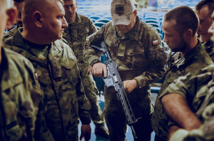 Fusil de asalto Grot A3, de la firma polaca FB. Foto. Fuerzas de Defensa Territorial de Polonia