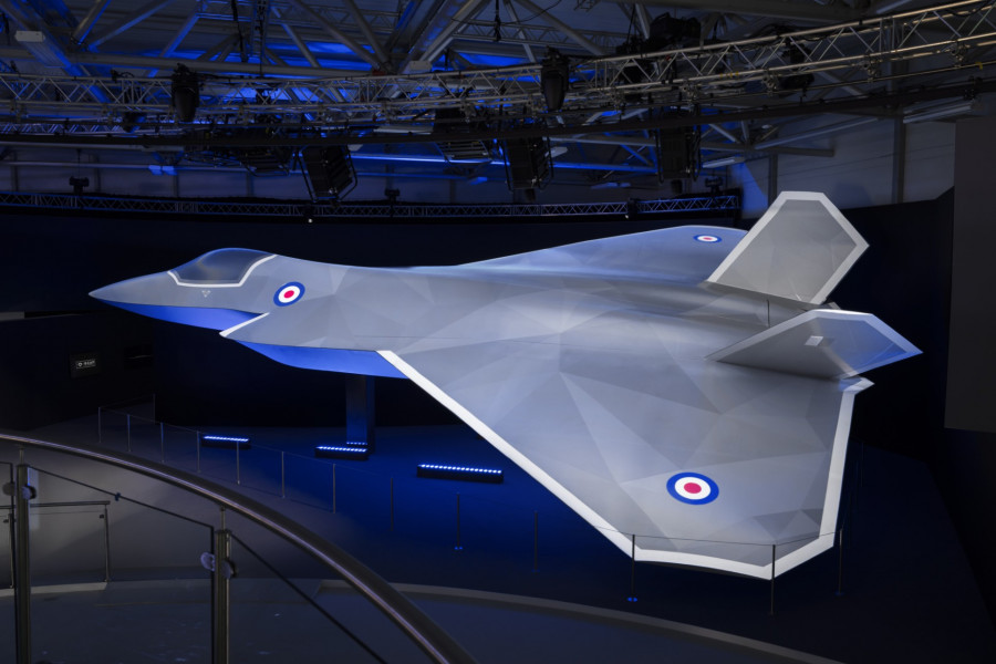 Nuevo aspecto del avión de combate de sexta generación de la iniciativa GCAP. Imagen. BAE Systems