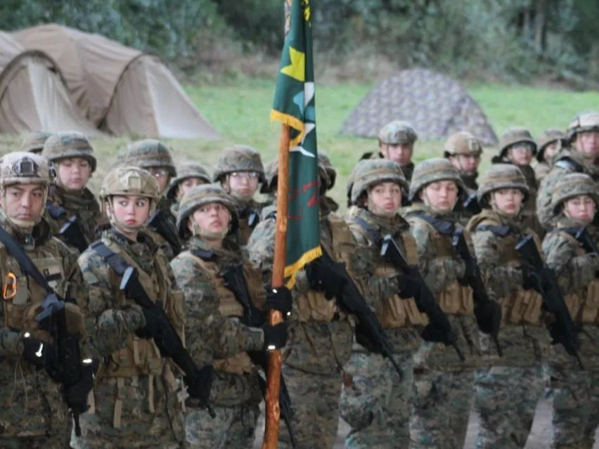 Personal de una de las unidades participantes del ejercicio Puyehue 2024 Firma Destacamento de Montau00f1a Nu00b09 Arauco del Eju00e9rcito de Chile