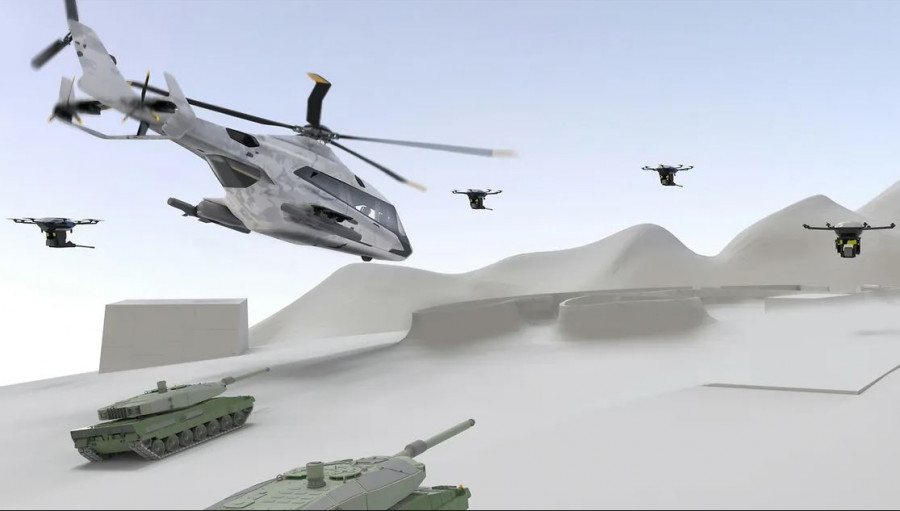 Recreación del concepto del futuro helicóptero medio europeo que plantea la OTAN. Imagen. Airbus Helicopters