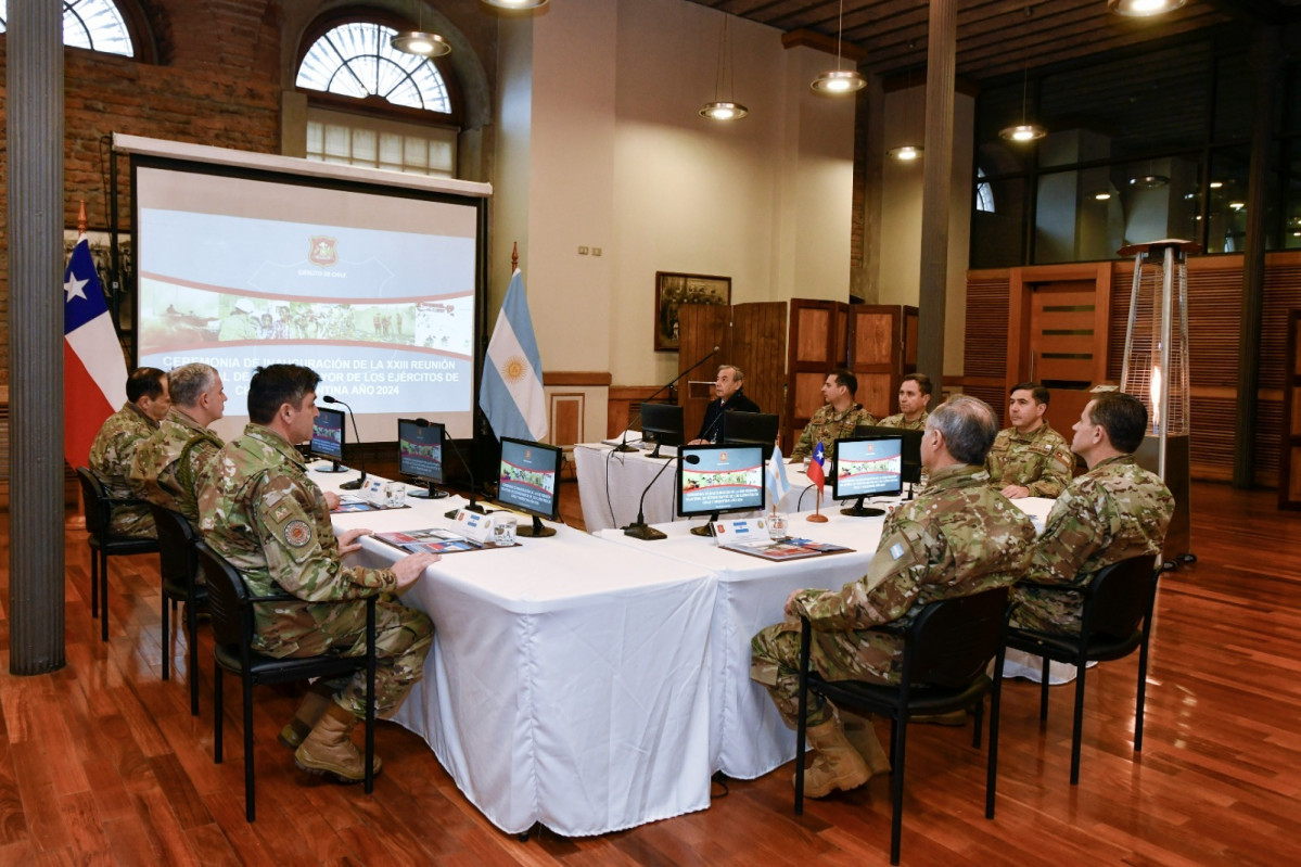 Delegados en la XXIII Reuniu00f3n Bilateral de Estado Mayor Firma Eju00e9rcito de Chile