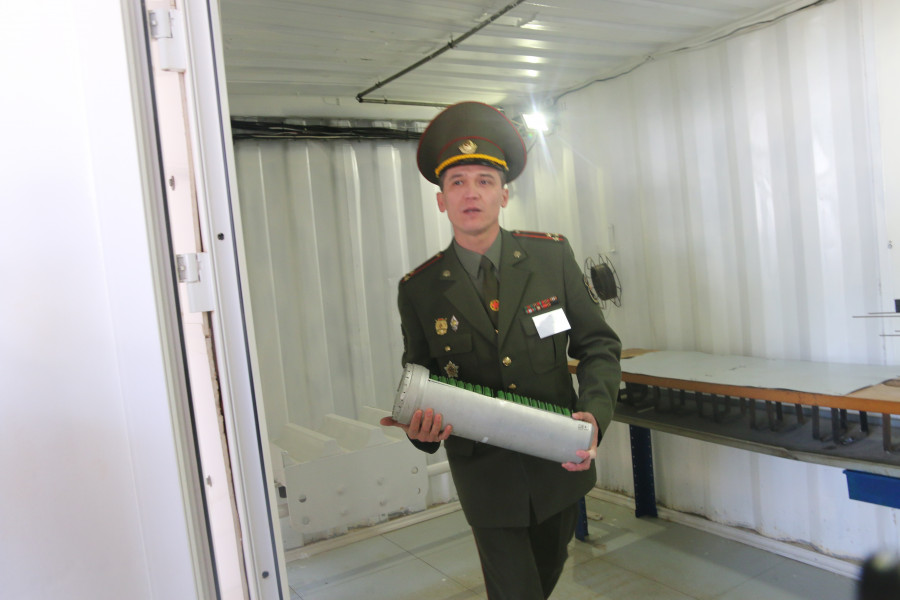 Culminacion del proceso de desmilitarización de minas antipersona de Expal en Bielorrusia. Foto. Ginés Soriano Forte Infodefensa.com (2)