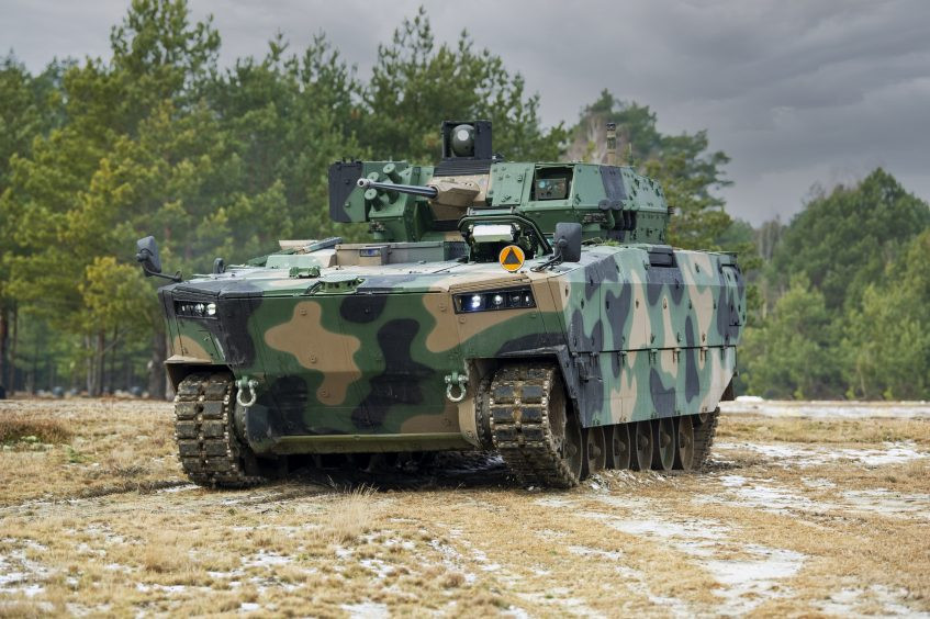 Vehículo de combate de infantería (IFV) Borsuk. Foto. PGZ