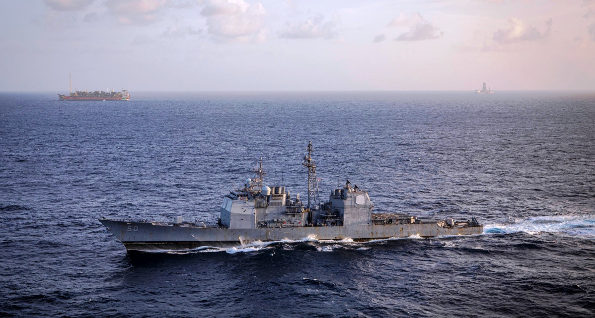 Guyana ZEE USS Normady CG 60 Patrulla USNFSC USFourthFleet