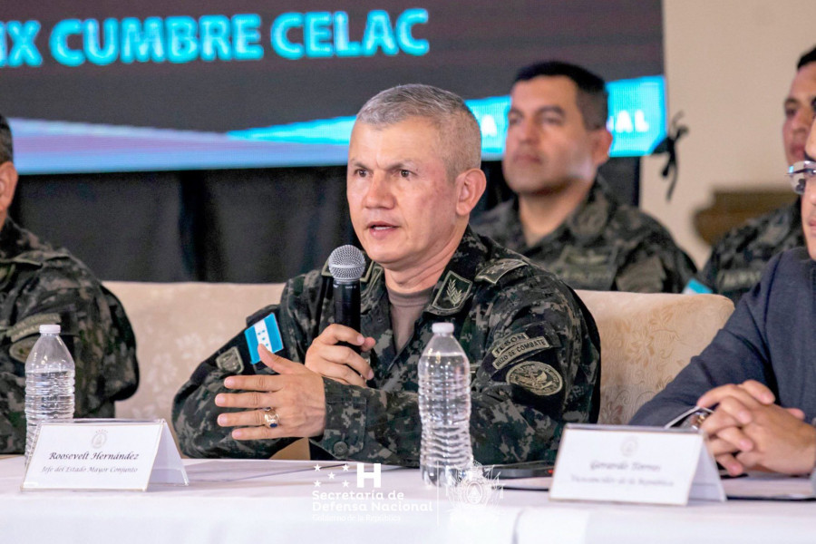 General Roosevelt Hernández explica plan de seguridad por cumbre Celac en Honduras