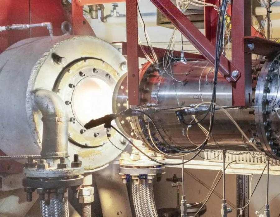 Motor hipersónico británico durante las pruebas. Imagen. Ministerio de Defensa de Reino Unido