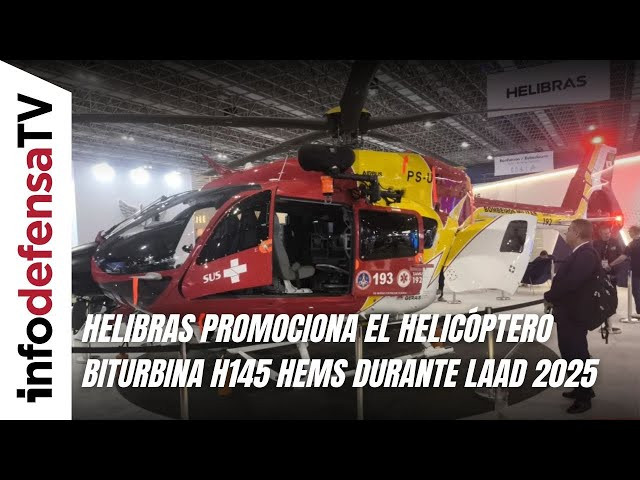 Helibras promociona el helicóptero biturbina H145 HEMS durante LAAD 2025