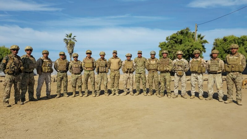 Representantes de la VI División Firma Brigada Motorizada N°4 Rancagua del Ejército de Chile