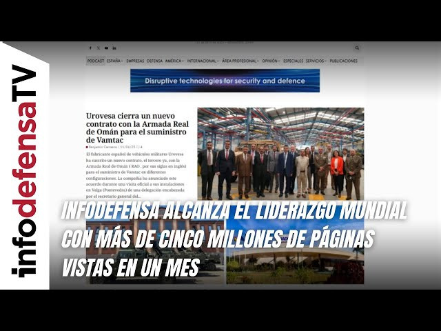 Infodefensa alcanza el liderazgo mundial con más de cinco millones de páginas vistas en un mes