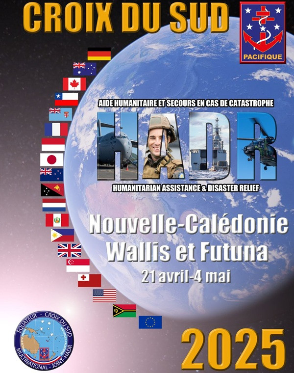 CroixduSud2025 EjercicioHADR NuevaCaledonia PacificoSur abr2025 FFAANUevaCaledoniaFrancia