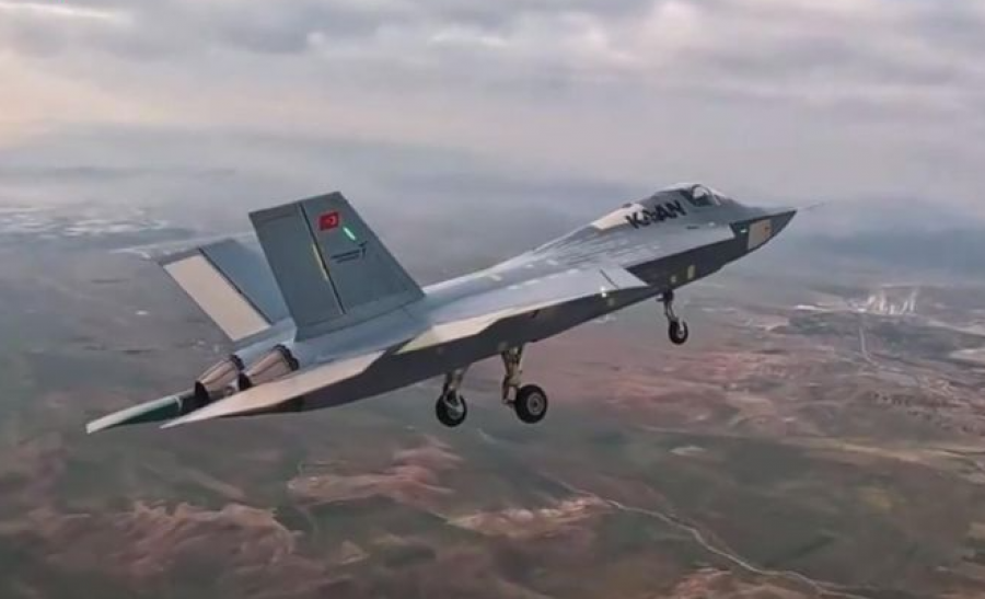 Avión de quinta generación turco kaan. Imagen. Tusas
