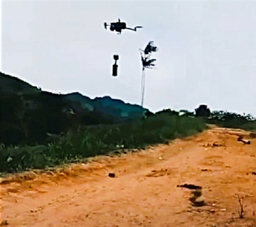 Ataque drones. Fuente RRSS