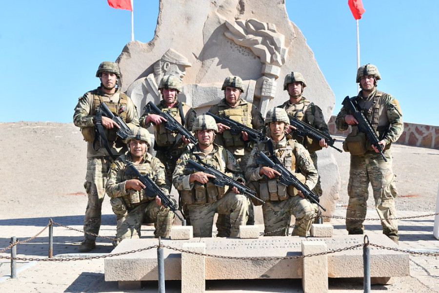 Representantes de la II División Motorizada en la Competencia de Patrullas de Infantería 2024 Firma Ejército de Chile