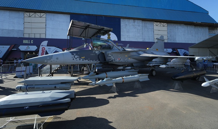 GripenFSR AeroIndia2025 abr2025 SaabIndia 700px