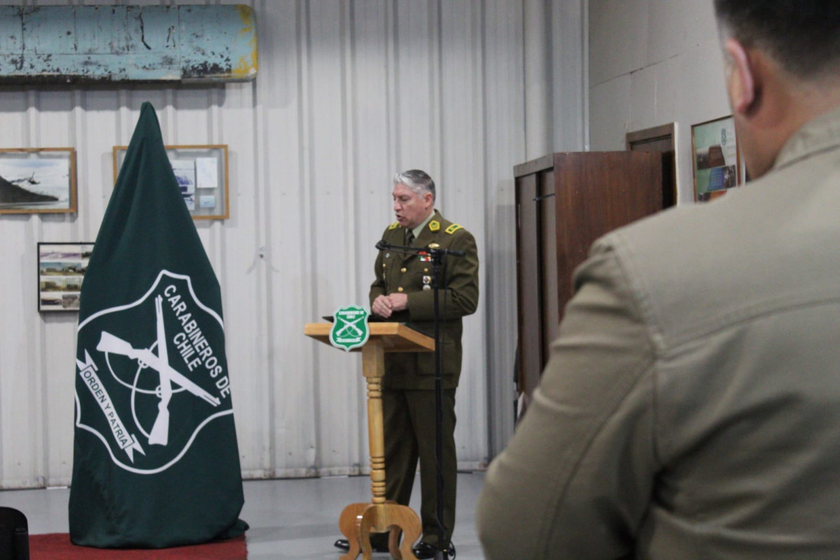 General Marco Alvarado durante la presentacion del libro