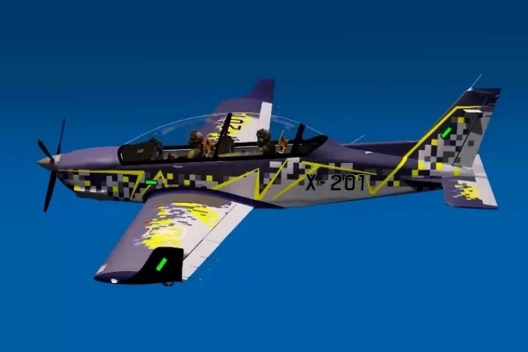 Render del Sistema de Entrenamiento Integrado para Pilotos Militares Pillan II Firma Enaer