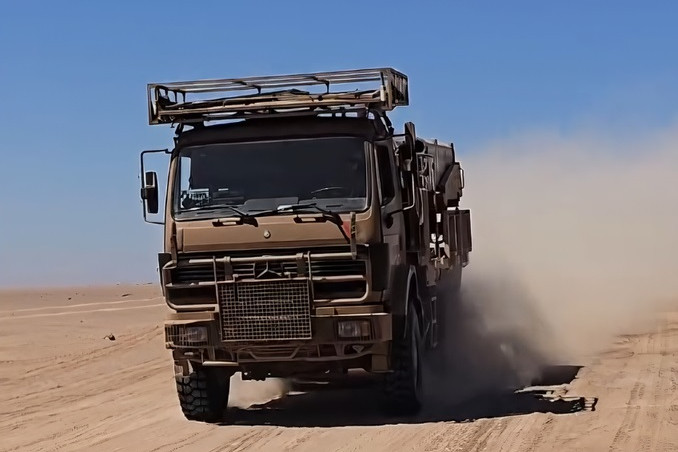 Curso de conducción de camión Mercedes Benz AK 2635 en Arica Firma Brigada Motorizada N°4 Rancagua del Ejército de Chile 002