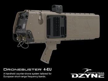 Dzyne presenta Dronebuster 4-EU, una versión mejorada de su sistema antidrones portátil diseñada para el mercado europea
