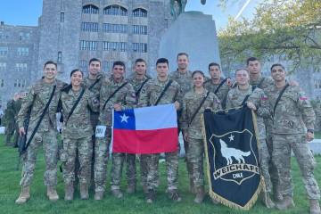 Patrulla Weichafe en la Academia Militar de West Point en Estados Unidos Firma Escuela Militar del Ejército de Chile 002