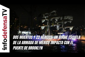 Dos muertos y 22 heridos: un buque escuela de la Armada de México impacta con el puente de Brooklyn