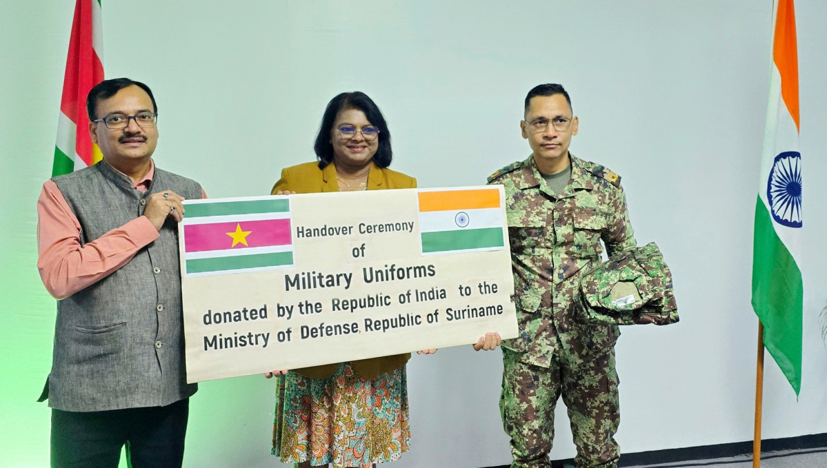 Surinam Defensa India donacion Embassy of India in Suriname