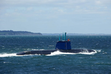 Submarino de la clase Dolphin. Foto. TKMS