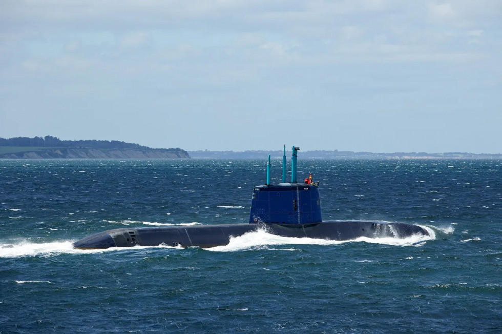Submarino de la clase Dolphin. Foto. TKMS